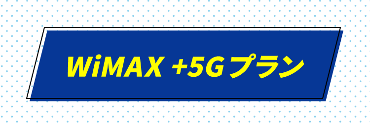 WiMAX +5Gプラン