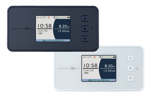 新素材新作 Speed Wi-Fi 5G X12 シャドーブラック WiMAX ルーター 